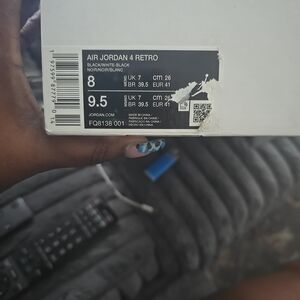 Nike Air Jordan 4 Retro Black/White Sneakers